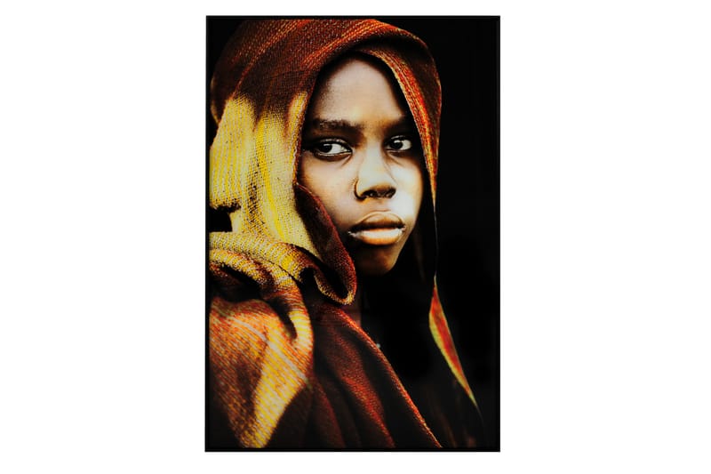 Portræt Billede - 80x120 cm Flerfarvet - Boligtilbehør - Billeder & kunst - Billeder på lærred