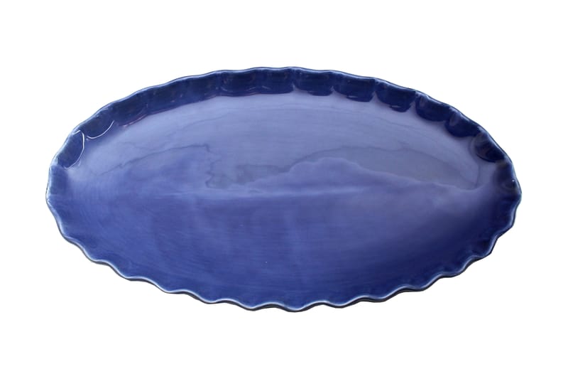 Gerbera Fad Ovalt Stort - Marineblå - Boligtilbehør - Dekoration - Bakker & fade