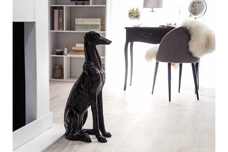 Greyhound Skulptur 34 | 21 | 80 cm - Sort - Boligtilbehør - Dekoration