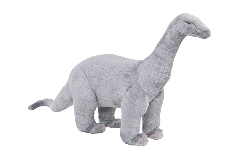 Stående Plyslegetøj Brachiosaurus Dinosaur Grå Xxl - Grå - Boligtilbehør - Indretning børneværelse - Legetøj - Babylegetøj