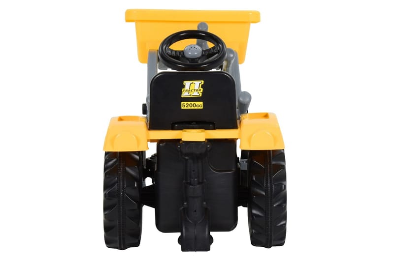 traktor med pedaler og gravemaskine til børn gul og sort - Gul - Boligtilbehør - Indretning børneværelse - Legetøj - Babylegetøj