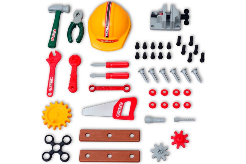 Legetøjsarbejdsbænk med værktøj til børn og legerum - Boligtilbehør - Indretning børneværelse - Legetøj - Blødt legetøj & bamser