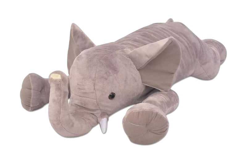 Plysdyr Elefant Xxl 120 Cm - Grå - Boligtilbehør - Indretning børneværelse - Legetøj - Blødt legetøj & bamser