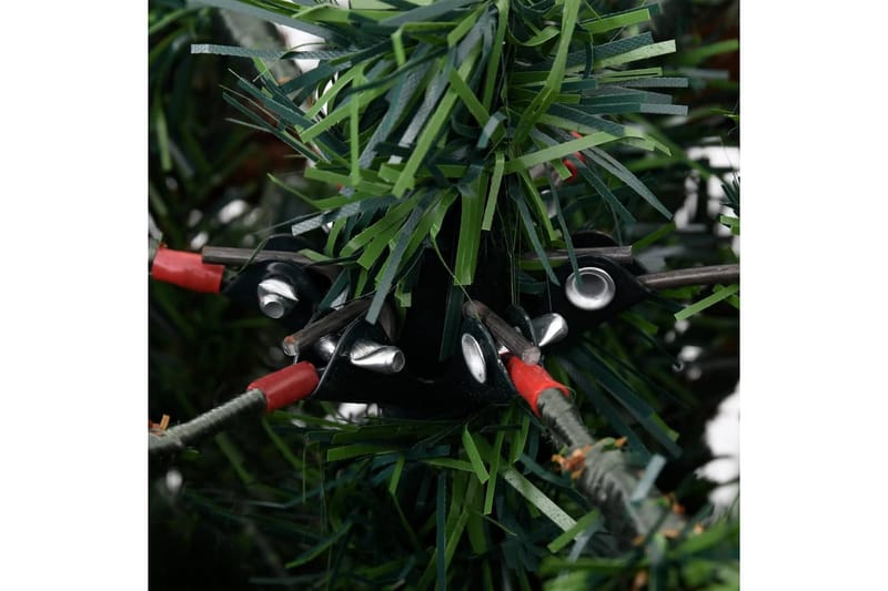 juletræ med LED-lys og grankogler 195 cm PVC & PE - Boligtilbehør - Julepynt & højtidsdekorationer - Juelpynt og juledekoration - Plastik juletræ