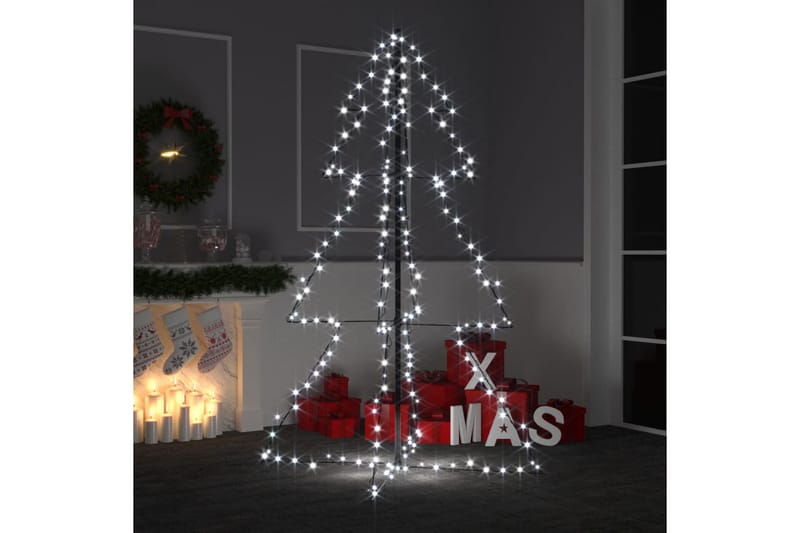 uhyre Sløset effekt kegleformet juletræ 98x150 cm 200 LED-lys indendørs/udendørs - | Trademax.dk