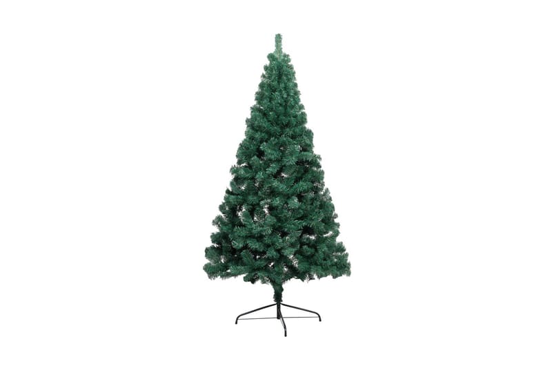 Kunstigt Halvt Juletræ Med Fod 210 cm Pvc Grøn - Boligtilbehør - Julepynt & højtidsdekorationer - Juelpynt og juledekoration - Plastik juletræ
