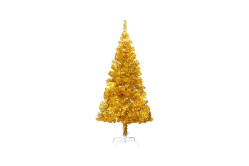 Kunstigt Juletræ Med Fod 152 cm Pet Guldfarvet - Boligtilbehør - Julepynt & højtidsdekorationer - Juelpynt og juledekoration - Plastik juletræ