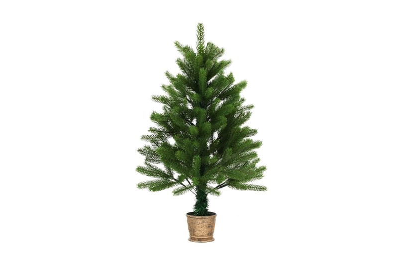 Kunstigt Juletræ Med Kurv 90 Cm Grøn - Grøn - Boligtilbehør - Julepynt & højtidsdekorationer - Juelpynt og juledekoration - Plastik juletræ