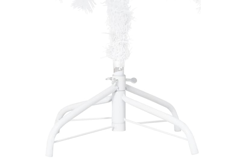 kunstigt juletræ med LED-lys og kuglesæt 120 cm PVC hvid - Boligtilbehør - Julepynt & højtidsdekorationer - Juelpynt og juledekoration - Plastik juletræ