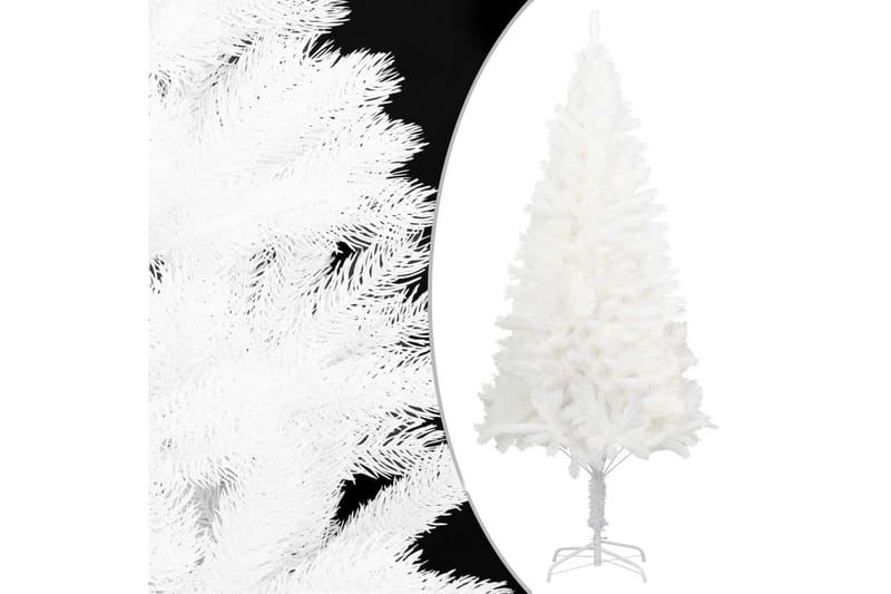 kunstigt juletræ med LED-lys og kuglesæt 210 cm hvid - Boligtilbehør - Julepynt & højtidsdekorationer - Juelpynt og juledekoration - Plastik juletræ