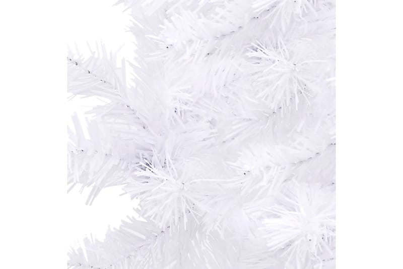 kunstigt juletræ til hjørne 150 cm PVC hvid - Hvid - Boligtilbehør - Julepynt & højtidsdekorationer - Juelpynt og juledekoration - Plastik juletræ
