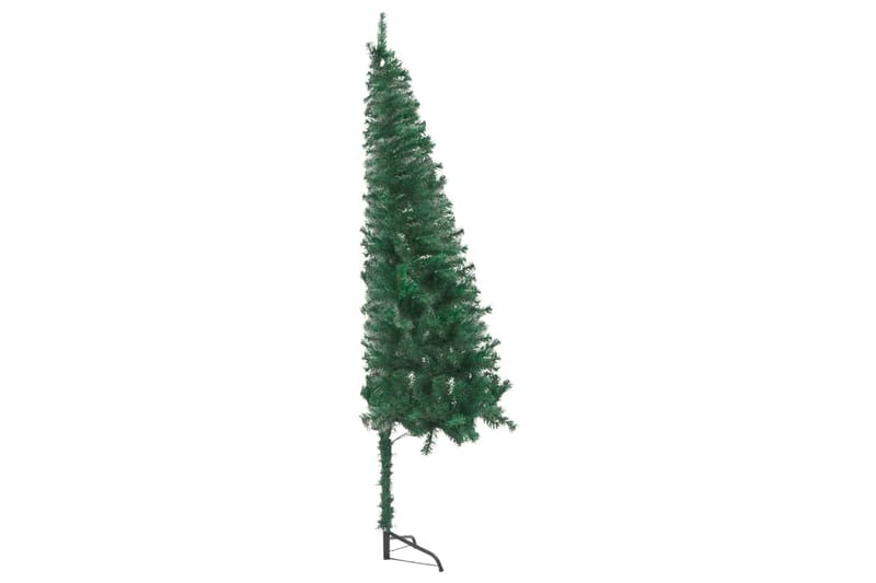 kunstigt juletræ til hjørne LED-lys + kuglesæt 150 cm PVC - Boligtilbehør - Julepynt & højtidsdekorationer - Juelpynt og juledekoration - Plastik juletræ