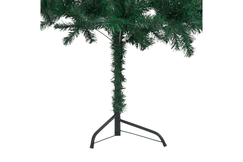 kunstigt juletræ til hjørne LED-lys + kuglesæt 150 cm PVC - Boligtilbehør - Julepynt & højtidsdekorationer - Juelpynt og juledekoration - Plastik juletræ