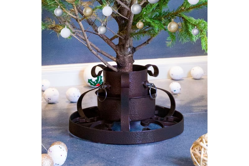 juletræsfod 29x29x15,5 cm antik kobberfarve - Sølv - Boligtilbehør - Julepynt & højtidsdekorationer - Juelpynt og juledekoration - Juletræsfod