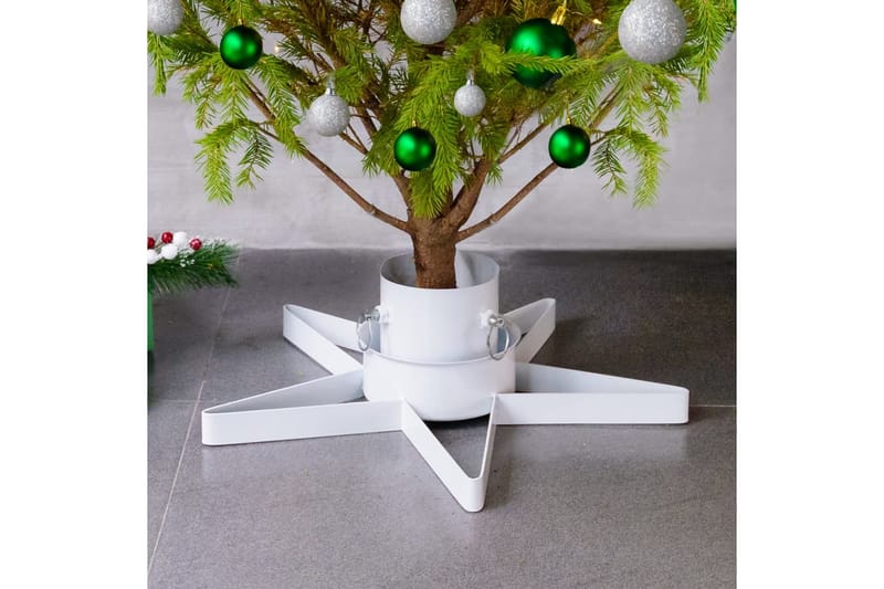 juletræsfod 47x47x13,5 cm hvid - Hvid - Boligtilbehør - Julepynt & højtidsdekorationer - Juelpynt og juledekoration - Juletræsfod