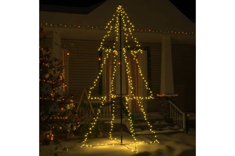 kegleformet juletræ 120x220 cm 300 LED-lys inde/ude - Boligtilbehør - Julepynt & højtidsdekorationer - Juelpynt og juledekoration - Juletræspynt