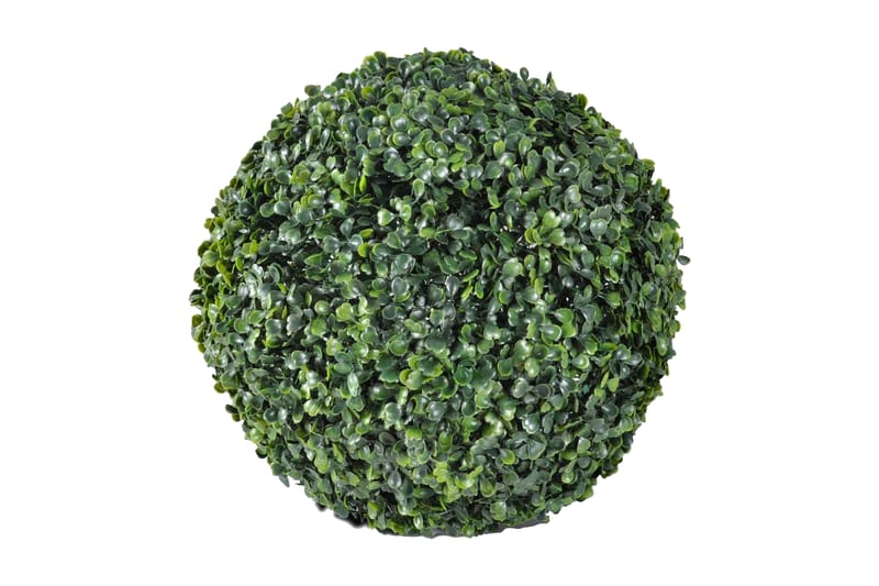 Buksbom Kugle, Kunstige Blad 27Cm 2 Stk - Grøn - Boligtilbehør - Kunstige planter