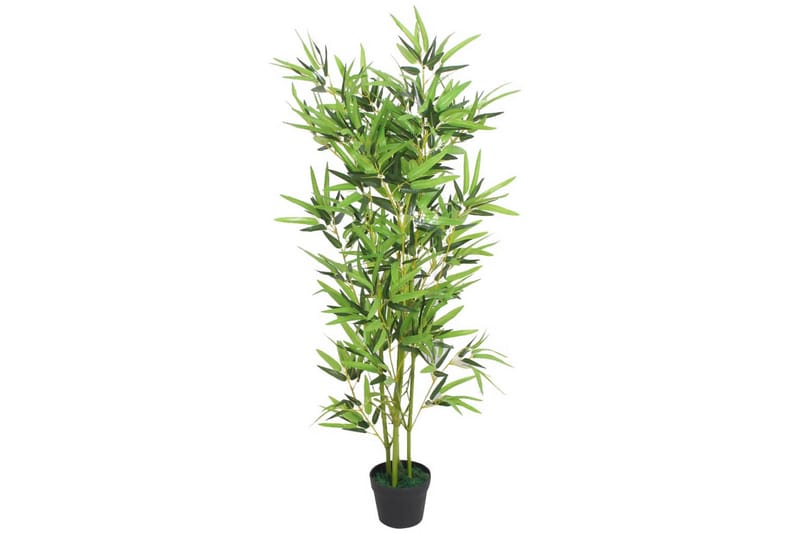 Kunstig Bambusplante Med Potte 120 Cm Grøn - Flerfarvet - Boligtilbehør - Kunstige planter