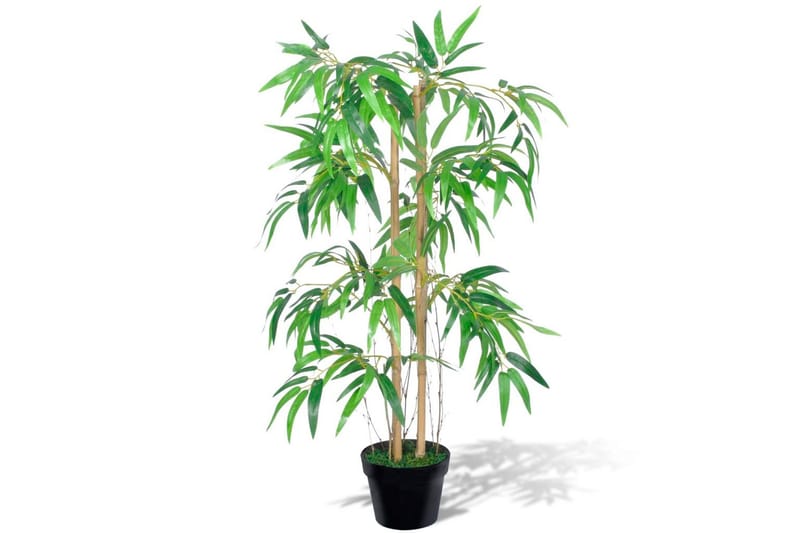 Kunstig Bambusplante ''Twiggy'' Med Krukke 90 Cm - Grøn - Boligtilbehør - Kunstige planter