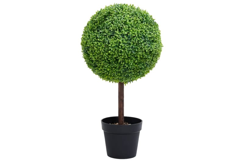 kunstig buksbom med krukke 50 cm kugleformet grøn - Grøn - Boligtilbehør - Kunstige planter