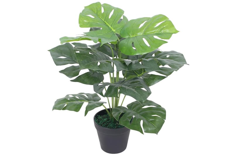 Kunstig Monstera-Plante Med Potte 45 Cm Grøn - Flerfarvet - Boligtilbehør - Kunstige planter