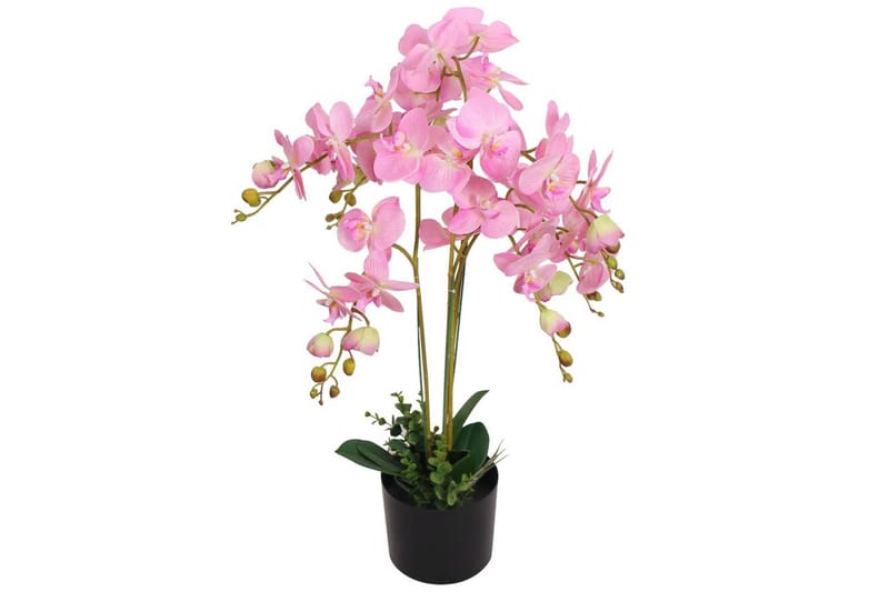 Kunstig Orkidéplante Med Urtepotte 75 Cm Pink - Flerfarvet - Boligtilbehør - Kunstige planter