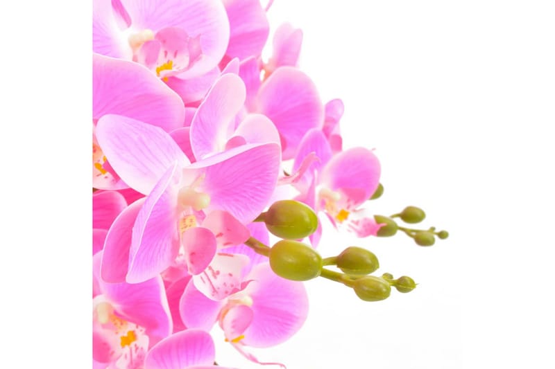 Kunstig Plante Orkidé Med Urtepotte Pink 60 Cm - Flerfarvet - Boligtilbehør - Kunstige planter
