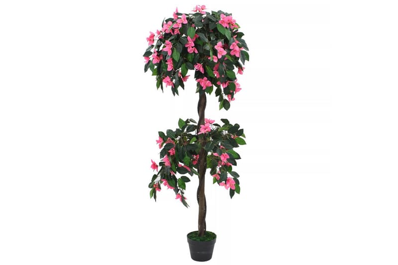 Kunstig Rhododendron Med Krukke 155 Cm Grøn Og Pink - Grøn - Boligtilbehør - Kunstige planter