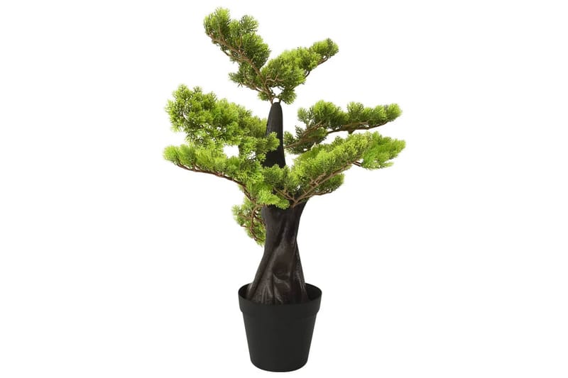 kunstigt cypres-bonsaitræ med potte 60 cm grøn - Grøn - Havemøbler - Balkon - Balkon dyrkning - Balkonblomster