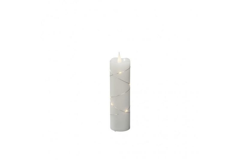 Vokslys 5x17,8 cm LED hvid - Kunstsmede - Belysning - Lamper & indendørsbelysning - Dekorativ belysning - Batteridrevet lys