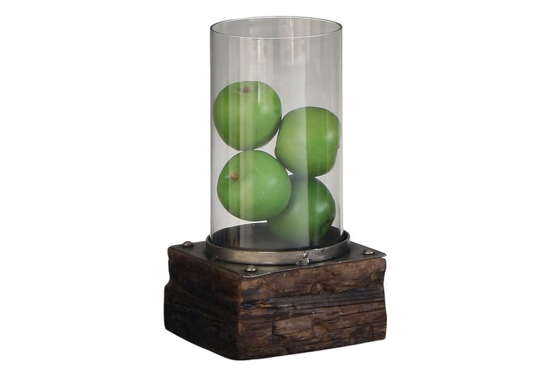 Recycled stearinlys 16x16 cm Brun - AG Home - Boligtilbehør - Lys & dufte - Lysestager & lanterner