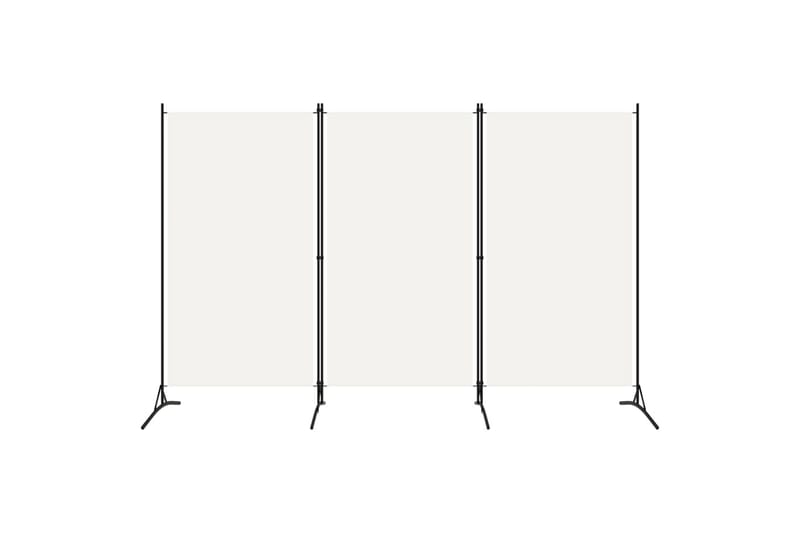 3-Panels Rumdeler 260 x 180 cm Hvid - Boligtilbehør - Rumdelere - Skærmvæg