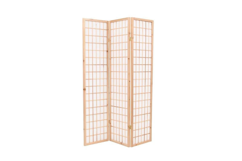 3-Panels Rumdeler Japansk Stil 120 X 170 Cm Natur - Brun - Boligtilbehør - Rumdelere - Skærmvæg
