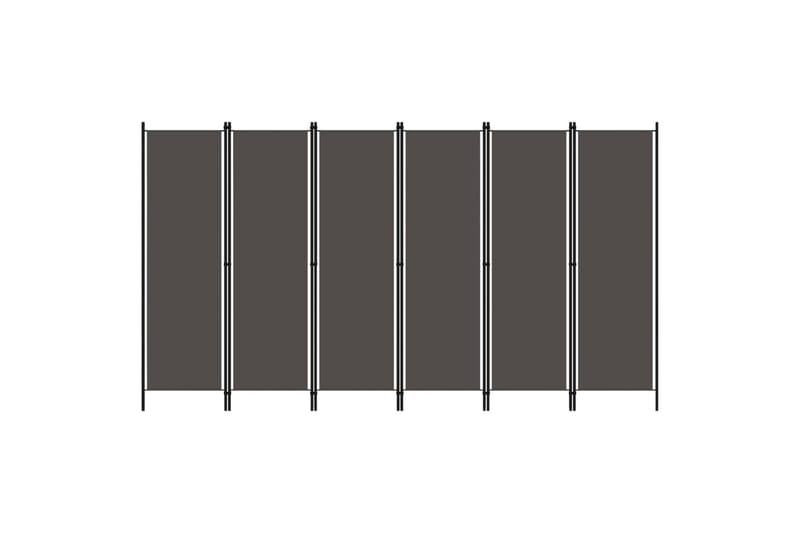 6-Panels Rumdeler 300 x 180 cm Antracitgrå - Boligtilbehør - Rumdelere