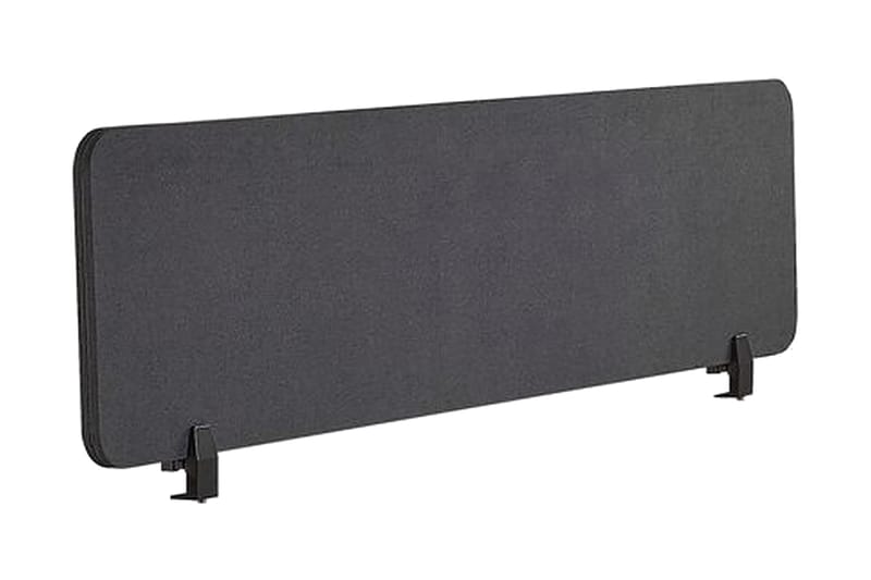 Afskærming til skrivebord 180x40 cm grå WALLY - Grå - Boligtilbehør - Rumdelere - Afskærmning skrivebord