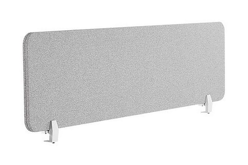 Afskræming til skrivebord 180x40 cm grå WALLY - Grå - Boligtilbehør - Rumdelere - Afskærmning skrivebord