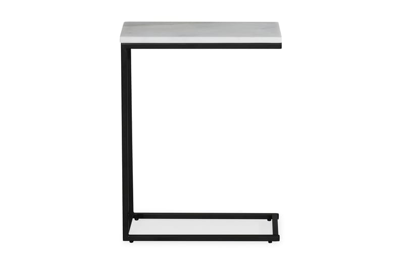 Carrie Sidebord 45 cm Marmor - Hvid/Sort - Boligtilbehør - Små møbler - Bakkebord & små borde