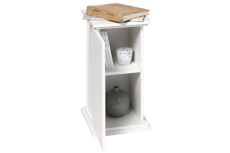 FMD accentbord med låge 57,4 cm hvid - Hvid - Boligtilbehør - Små møbler - Bakkebord & små borde