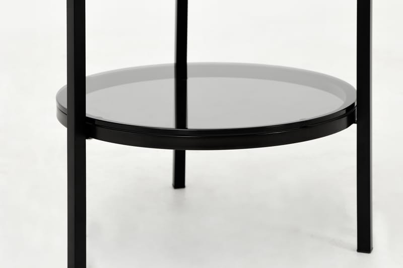 Marise Sidebord 50 cm Rund - Hvid/Sort - Boligtilbehør - Små møbler - Bakkebord & små borde