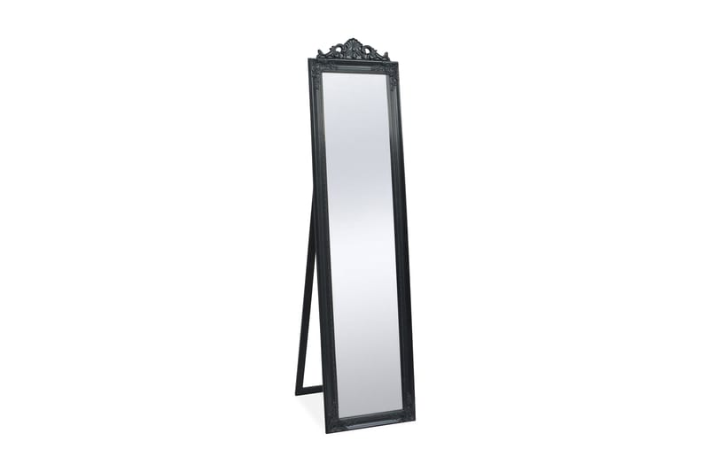 Fristående Spejl Barok-Stil 160 X 40 Cm Sort - Sort - Boligtilbehør - Spejle - Helkropsspejl