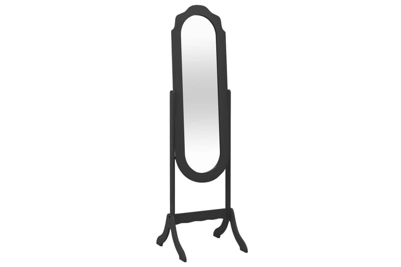 fritstående spejl 46x48x164 cm sort - Sort - Boligtilbehør - Spejle - Gulvspejl