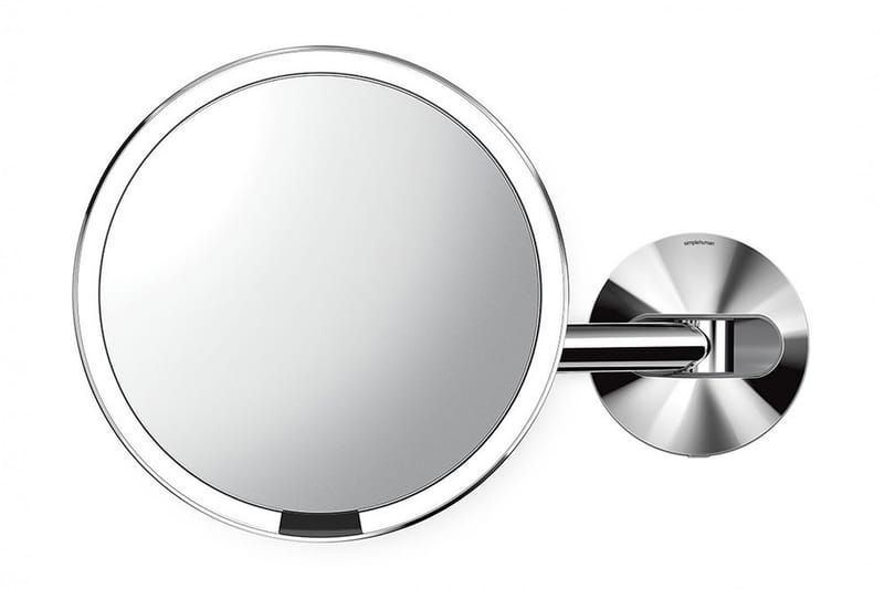 Vægmonteret LED sensorspejl med 5x forstørrelse - SimpleHuman - Boligtilbehør - Spejle - Makeupspejl