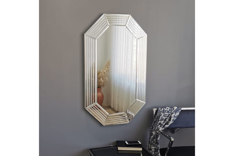 Dareus Dekorationsspejl 100 cm - Sølv - Boligtilbehør - Spejle - Entréspejl
