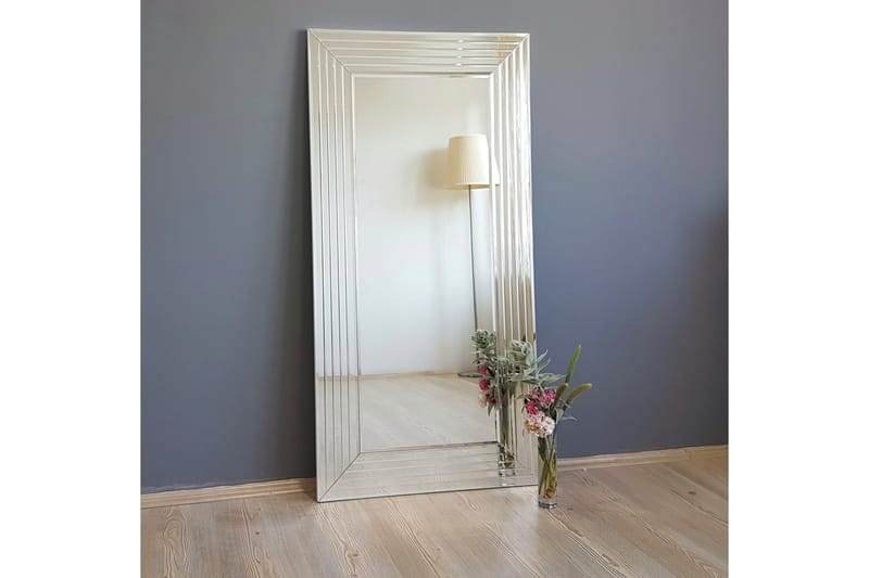 Garciamartinez Dekorationsspejl 130 cm - Sølv - Boligtilbehør - Spejle - Vægspejl