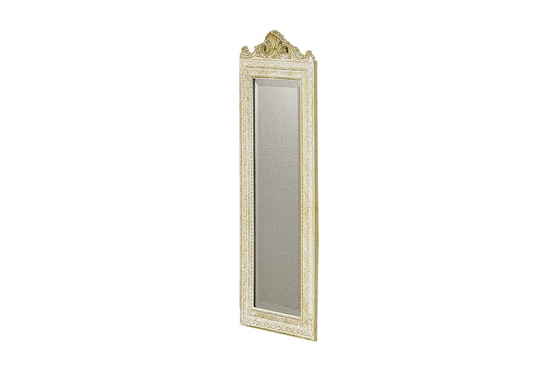 Krona spejl Hvid/ Guld - AG Home - Boligtilbehør - Spejle - Vægspejl