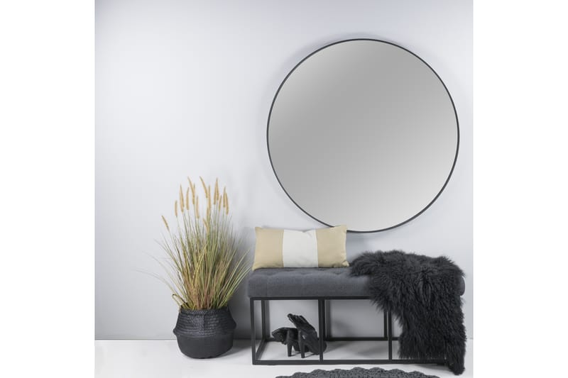 Mangu Væghængt spejl - Sort - Boligtilbehør - Spejle - Vægspejl