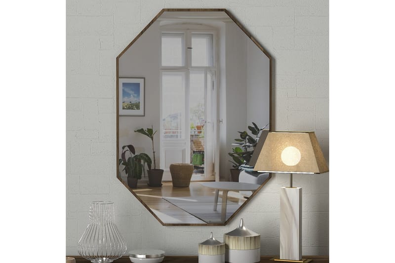 Riddlesworth Spejl 70 cm - Valnød - Boligtilbehør - Spejle - Vægspejl