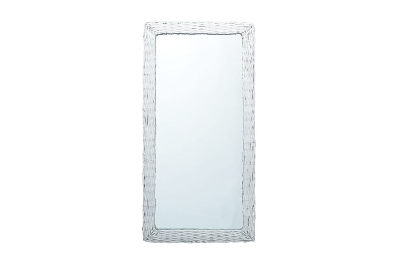 Spejl 120x60 cm Flet Hvid - Hvid - Boligtilbehør - Spejle - Vægspejl