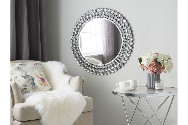 Stenay spejl 70 cm - Sølv - Boligtilbehør - Spejle - Vægspejl