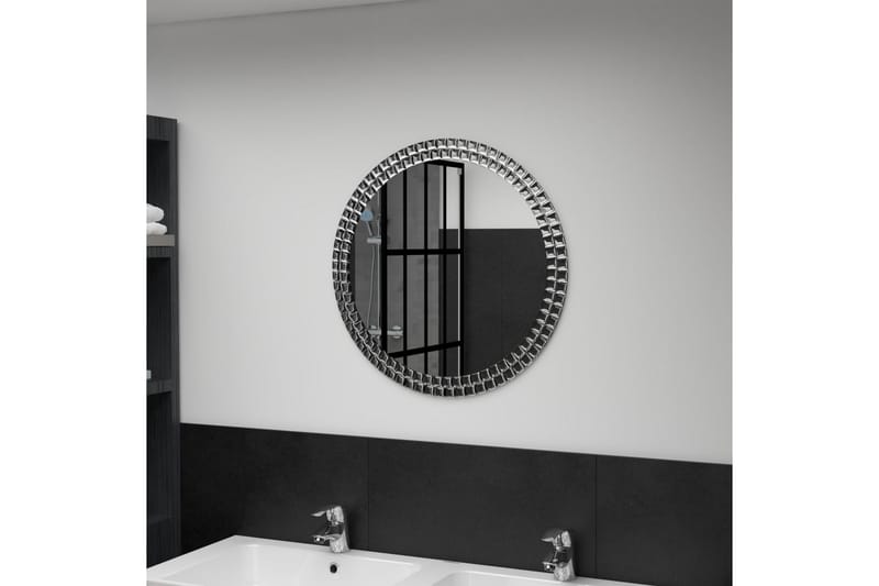 vægspejl 60 cm hærdet glas - Sølv - Boligtilbehør - Spejle - Vægspejl